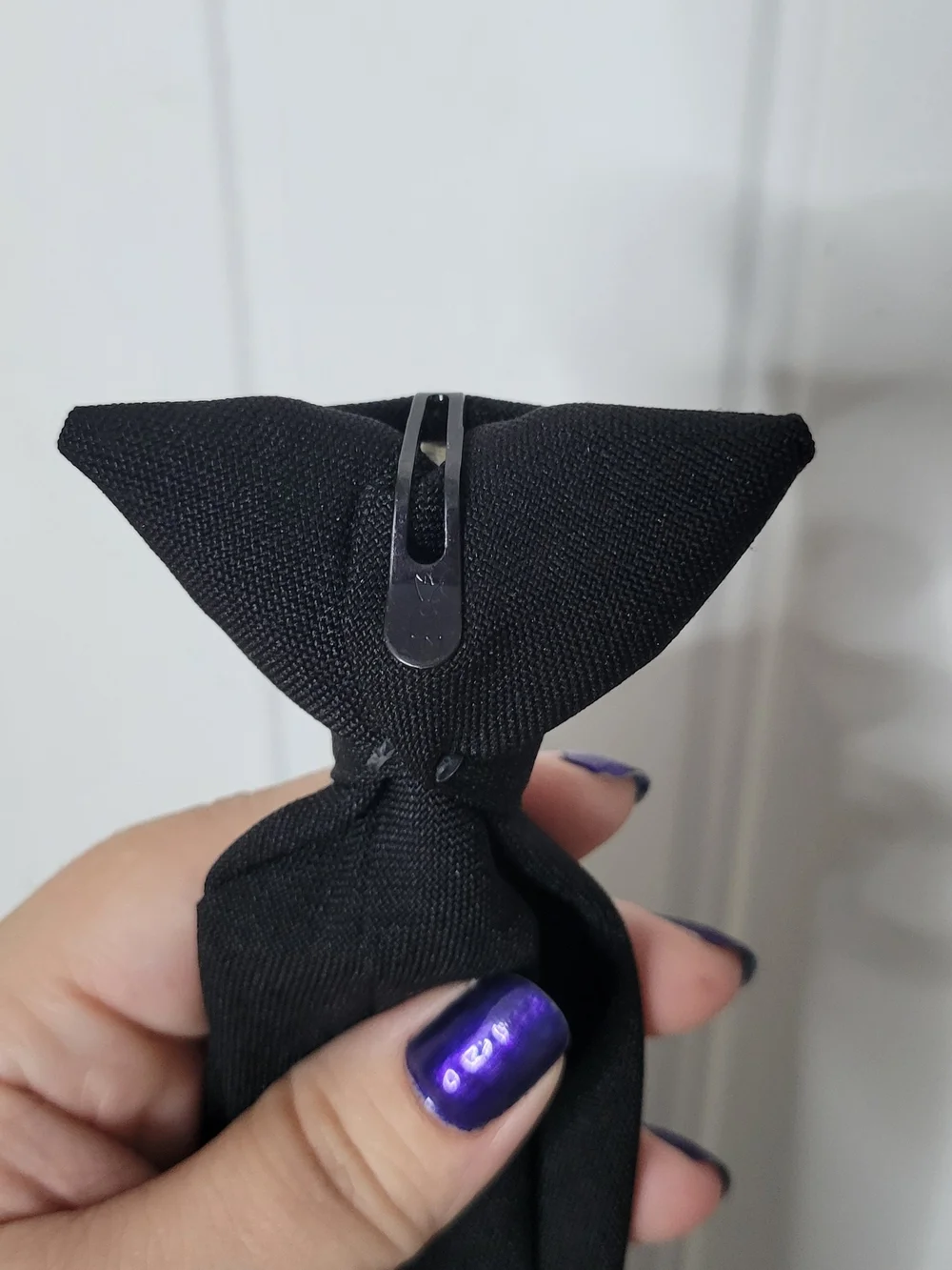 Uniform Cravats Classic Black Clip On Tie